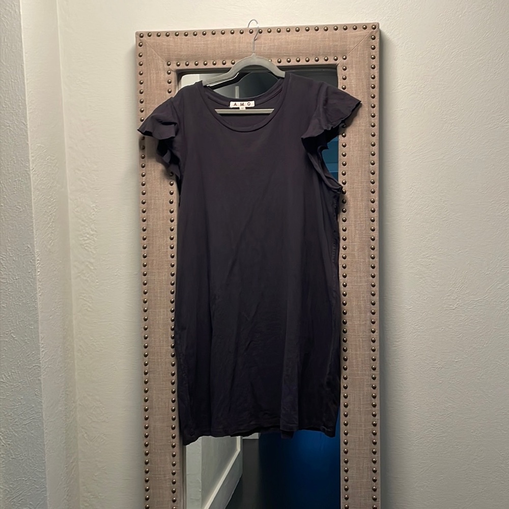 Amo black flutter dress